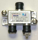 DirecTV, 2 Way Splitter,1 Prt Pwr Pass